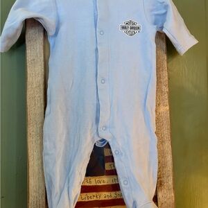Harley-Davidson Light Blue Kids Footie